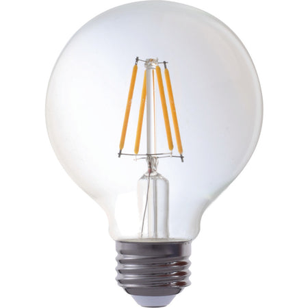 EiKO Dimmable LED G25 Filament Bulb - 4.5W, 470lm, 2700K, 320° Beam Angle, E26 Base, 80 CRI, Energy Efficient Lighting Solution - Maple Electric Supply 