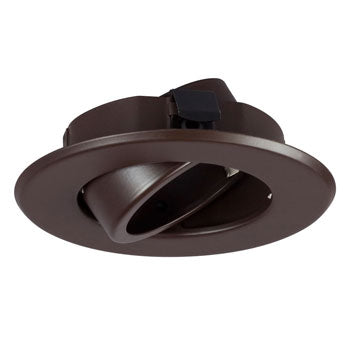 207BZ 4" Line Voltage Bronze Gimbal Ring - PAR20, 50W Max, Non-Dimmable, No Bulb Included, Recessed Lighting, Galaxy Lighting - Maple Electric Supply 