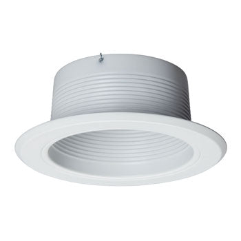 5" Line Voltage Step Baffle 309WH - Matte White, PAR30/BR30, 75W/65W, Non-Dimmable, Recessed Lighting, Galaxy Lighting - Maple Electric Supply 