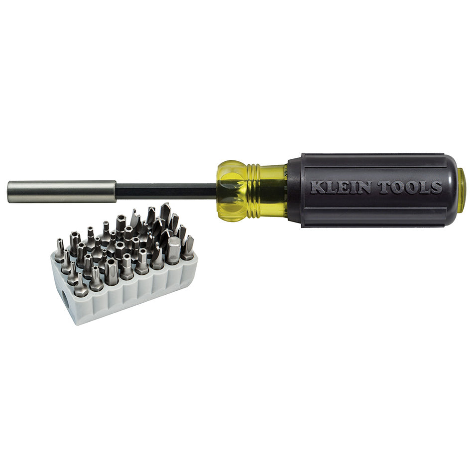 Magnetic Screwdriver with 32-Piece Bit Sets; Multi-Bit