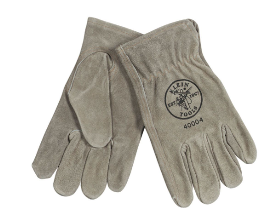 Cowhide Driver's Gloves, Medium, Cowhide Gloves, Klein Tools - Maple Electric Supply 