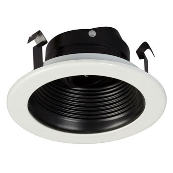 4" Low Voltage Step Baffle - Black, 401BLK, MR16/GU10, 50W, Non-Dimmable, Recessed Lighting, Galaxy Lighting - Maple Electric Supply 