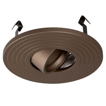 4" Bronze Low/Line Voltage Raised Gimbal Ring - 433BZ, 50W MR16/GU10, Non-Dimmable, No Bulb Included, Recessed Lighting, Galaxy Lighting - Maple Electric Supply 