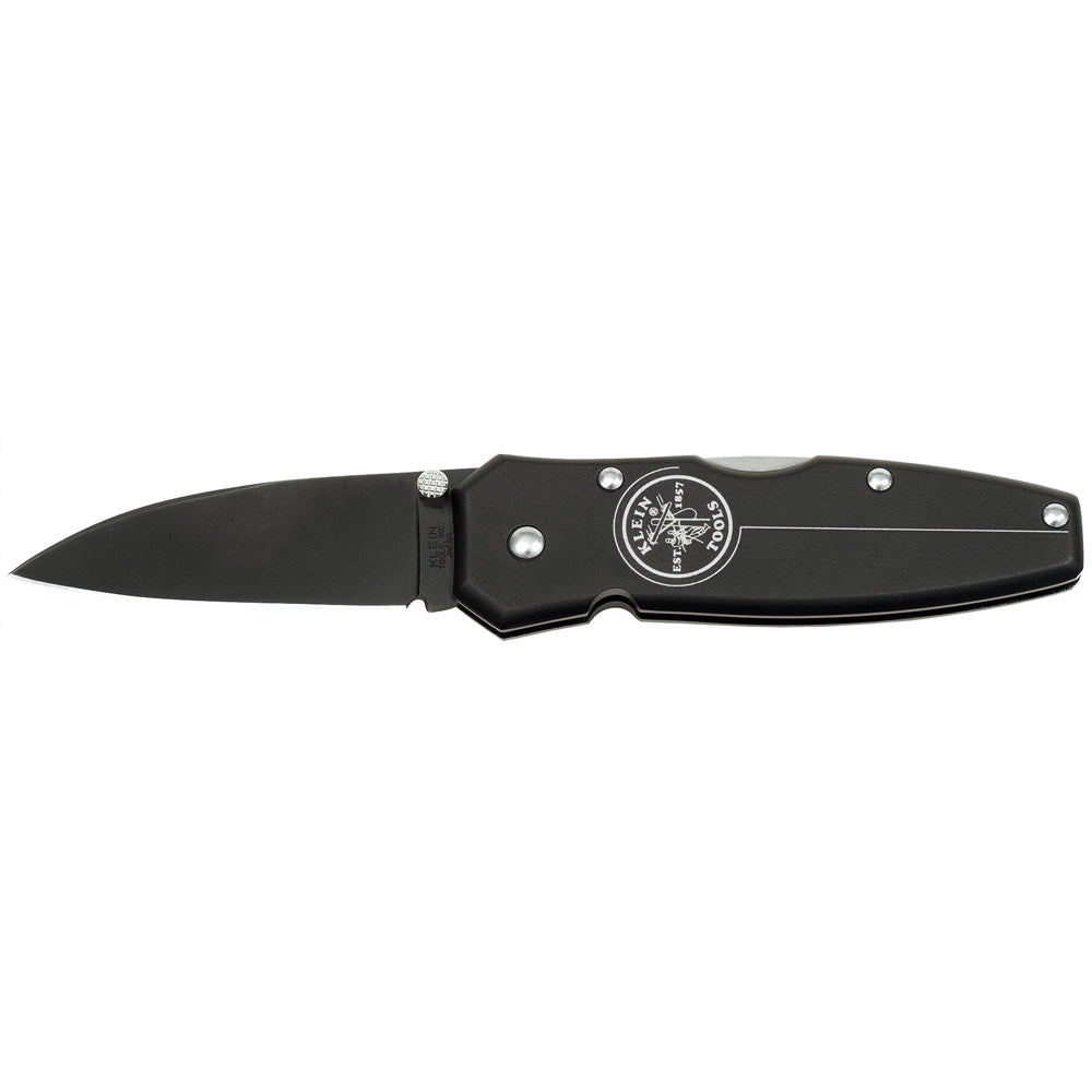 Black Lightweight Lockback Knife 2-1/4-Inch, Pocket Knives, Klein Tools - Maple Electric Supply 