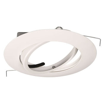 504WH 6" Line Voltage Gimbal Ring - White, PAR38, 150W, Dimmable, No Bulb Included, Recessed Lighting, Galaxy Lighting - Maple Electric Supply 