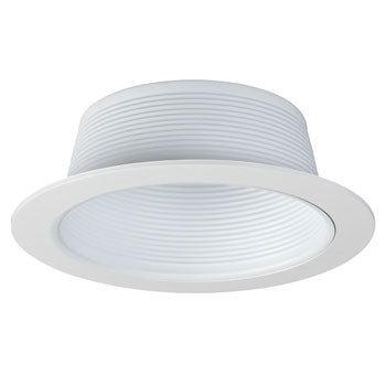 6" Line Voltage Step Baffle - 508WH, White Finish, for PAR38/BR40 Bulbs, 150W/120W, Non-Dimmable, Recessed Lighting, Galaxy Lighting - Maple Electric Supply 