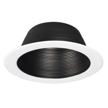 509BLK-1 Black Step Baffle, 75W PAR30/BR30, Non-Dimmable, 2-3/4"W x 7-3/4"H, No Bulb Included, Recessed Lighting, Galaxy Lighting - Maple Electric Supply 