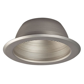 509PT 6" Line Voltage Step Baffle, Pewter Finish, 75W/65W PAR30/BR30, Non-Dimmable, Recessed Lighting, Galaxy Lighting - Maple Electric Supply 