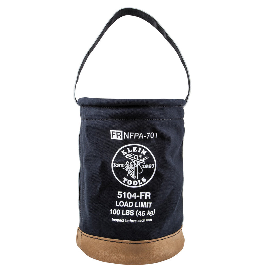 Flame-Resistant Canvas Bucket, Straight Wall Buckets, Klein Tools - Maple Electric Supply 