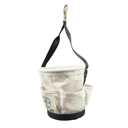 Heavy-Duty Tapered Wall Bucket 4 Pockets, Tapered Wall Buckets, Klein Tools - Maple Electric Supply 