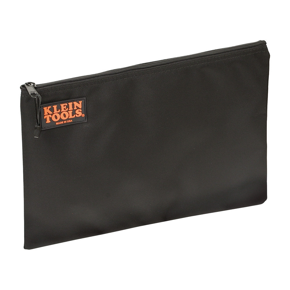 Contractor's Zipper Portfolio, Ballistic Nylon, Leather/Nylon Zipper Bags, Klein Tools - Maple Electric Supply 