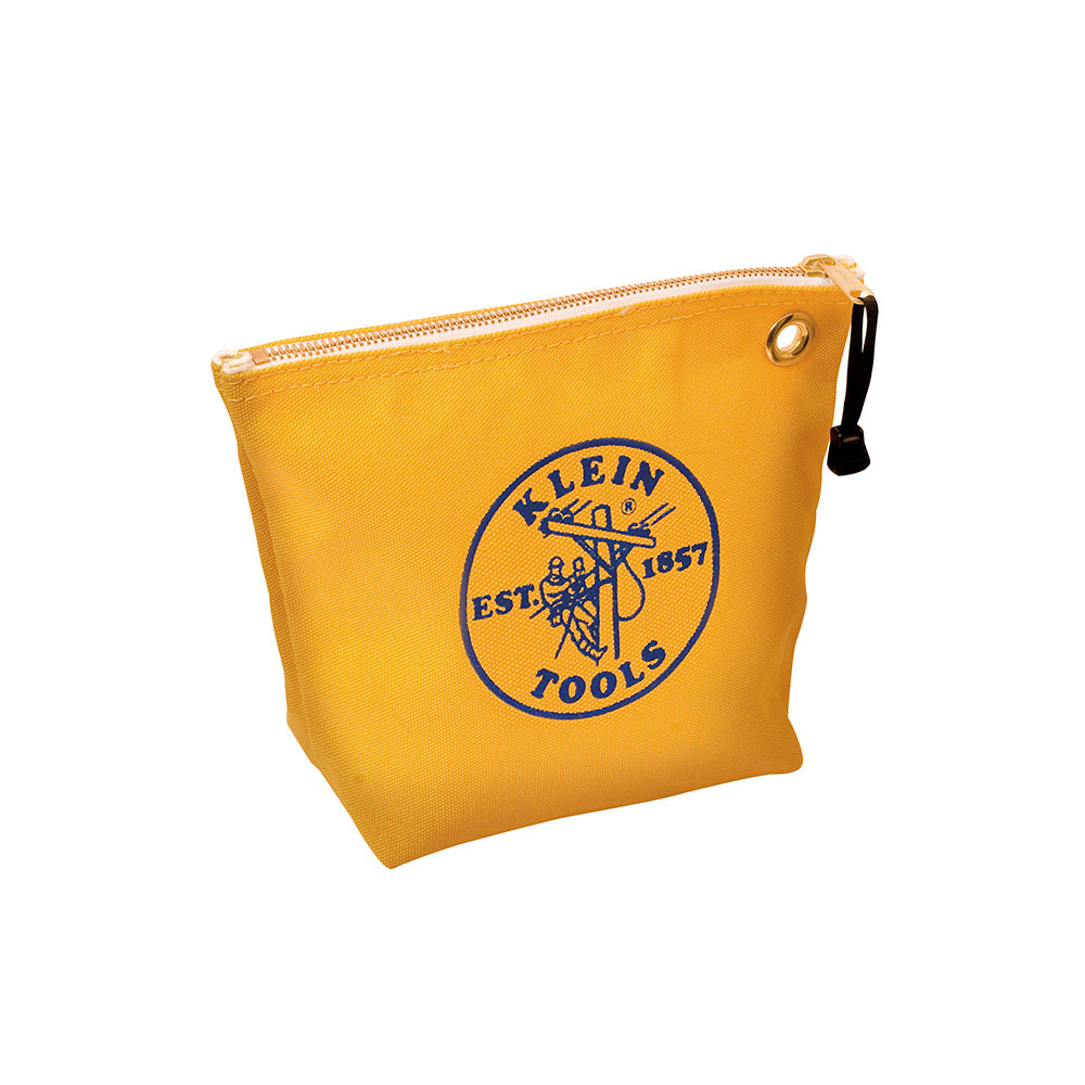 Canvas Zipper Bag- Consumables, Yellow, Canvas Zipper Bags - Consumables, Klein Tools - Maple Electric Supply 