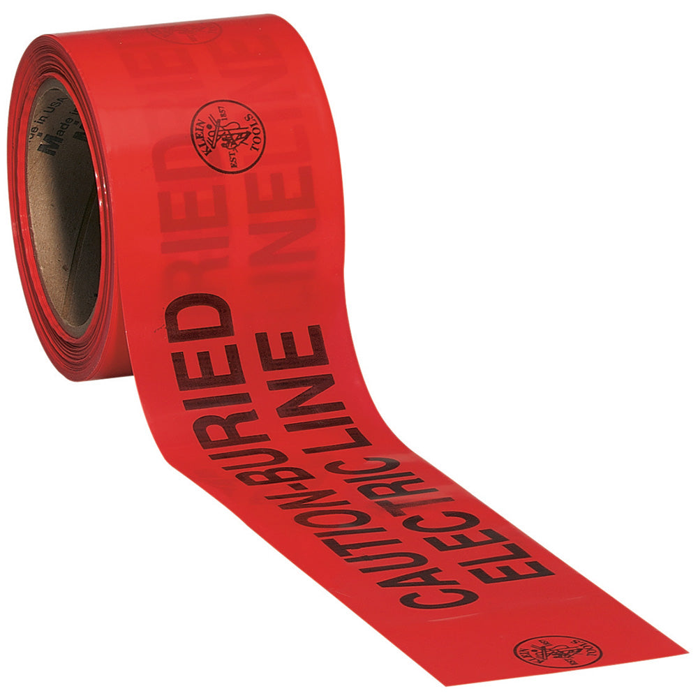 Caution Barricade Warning Tape, 3-Inch x 200-Foot, Barricade and Warning Tapes, Klein Tools - Maple Electric Supply 