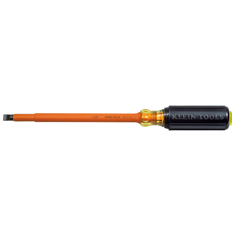 Insulated Screwdriver, 3/8-Inch Cabinet, 8-Inch, Insulated Cabinet; Insulated Screwdrivers and Nut Drivers, Klein Tools - Maple Electric Supply 