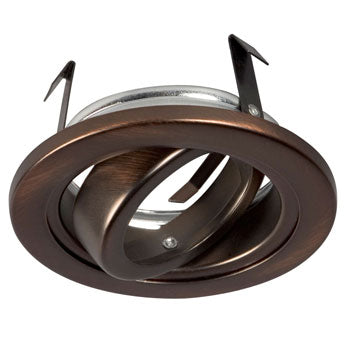 603AC - 3" Low/Line Voltage Gimbal Ring, Antique Copper Finish, MR16/GU10, 50W, Non-Dimmable, Recessed Lighting, Galaxy Lighting - Maple Electric Supply 