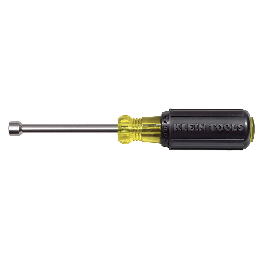 1/4" Magnetic Tip Nut Driver 3" Shaft, Magnetic Tip, Klein Tools - Maple Electric Supply 