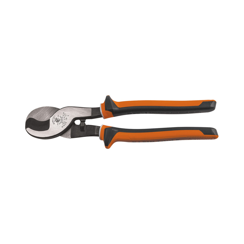 Electricians Cable Cutter Insulated, High-Leverage Cable Cutters; Insulated Cable Cutter; Insulated Cable Cutters, Klein Tools - Maple Electric Supply 