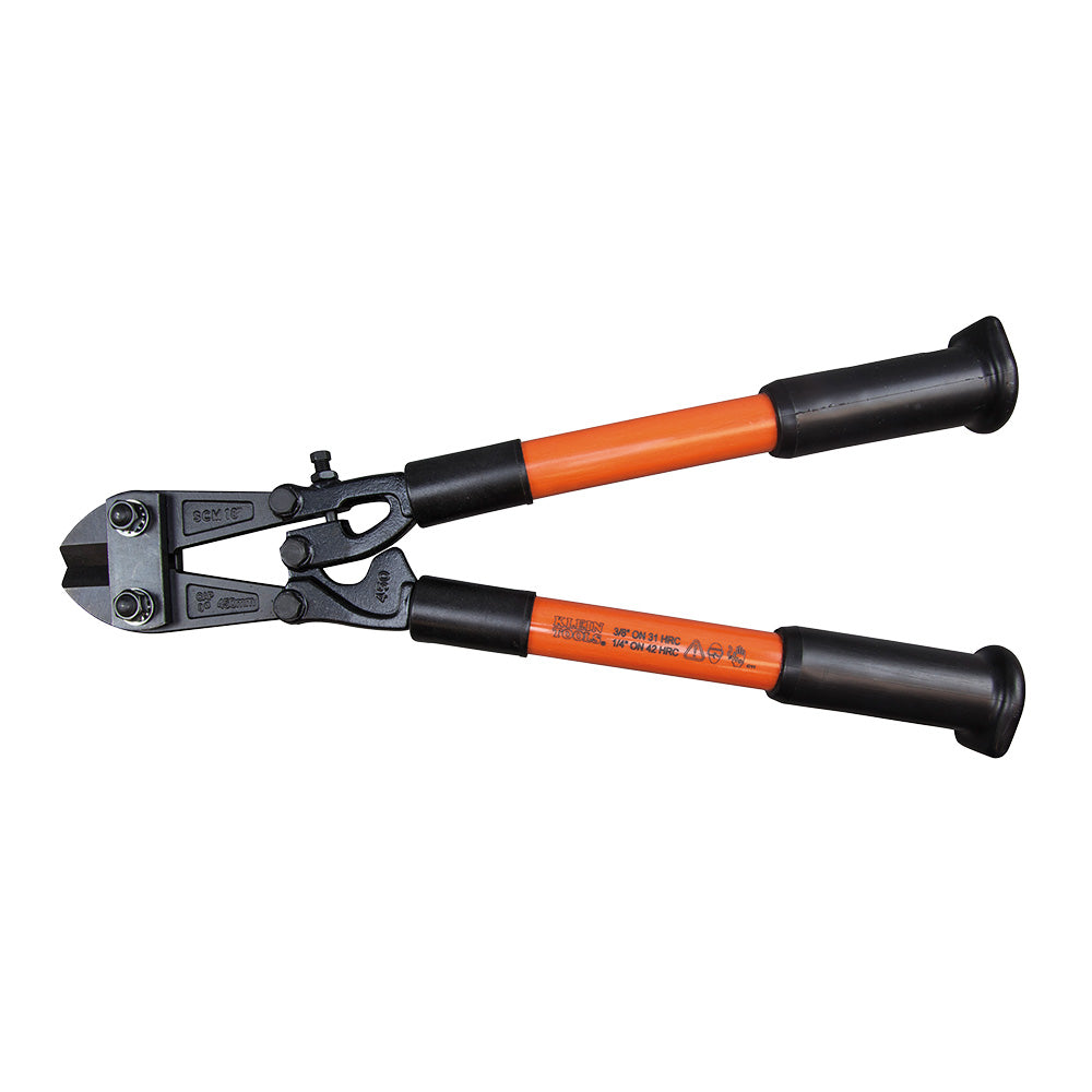 Bolt Cutter, Fiberglass Handles, 18-Inch, Standard Bolt Cutters, Klein Tools - Maple Electric Supply 