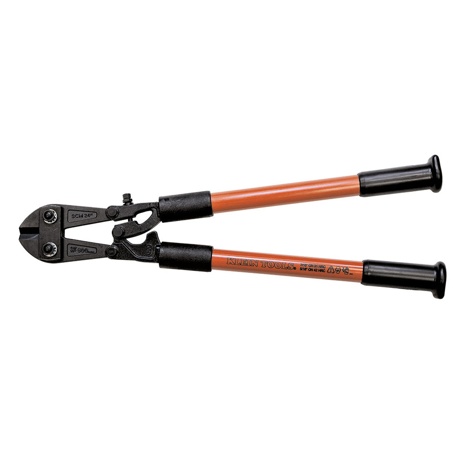 Fiberglass Handle Bolt Cutter, 24-1/2-Inch, Standard Bolt Cutters, Klein Tools - Maple Electric Supply 