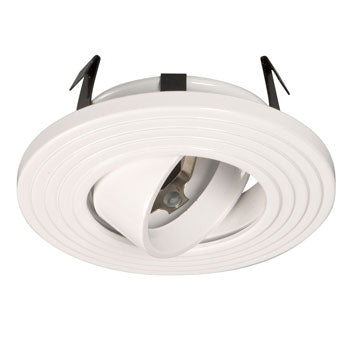 633WH 3" Low / Line Voltage Raised Gimbal Ring - White, GU10/MR16 50W Non-Dimmable, Recessed Lighting, Galaxy Lighting - Maple Electric Supply 