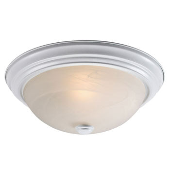 L635032WH010A1 - LED Flush Mount Ceiling Light, White Finish, Marbled Glass, 12W, 1140 Lumens, Dimmable, Ceiling Fixtures, Galaxy Lighting - Maple Electric Supply 