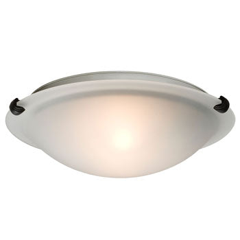 LED Flush Mount Ceiling Light L680112FO010A1 - Oil Rubbed Bronze, Frosted Glass, 12W LED, 1140 Lumens, ENERGY STAR, Dimmable Option, Ceiling Fixtures, Galaxy Lighting - Maple Electric Supply 