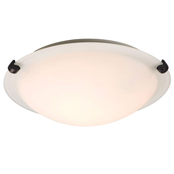 L680112WO016A1 LED Flush Mount Ceiling Light, Oil Rubbed Bronze, White Glass, 16W, 3000K, ENERGY STAR, Dimmable, Ceiling Fixtures, Galaxy Lighting - Maple Electric Supply 