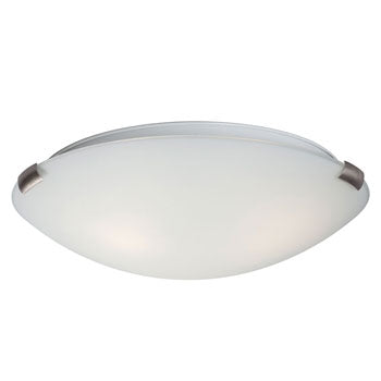 Sola - L680416BW031A1: Brushed Nickel LED Ceiling Light, 33W, 3000K, Dimmable, White Glass, ENERGY STAR, Ceiling Fixtures, Galaxy Lighting - Maple Electric Supply 