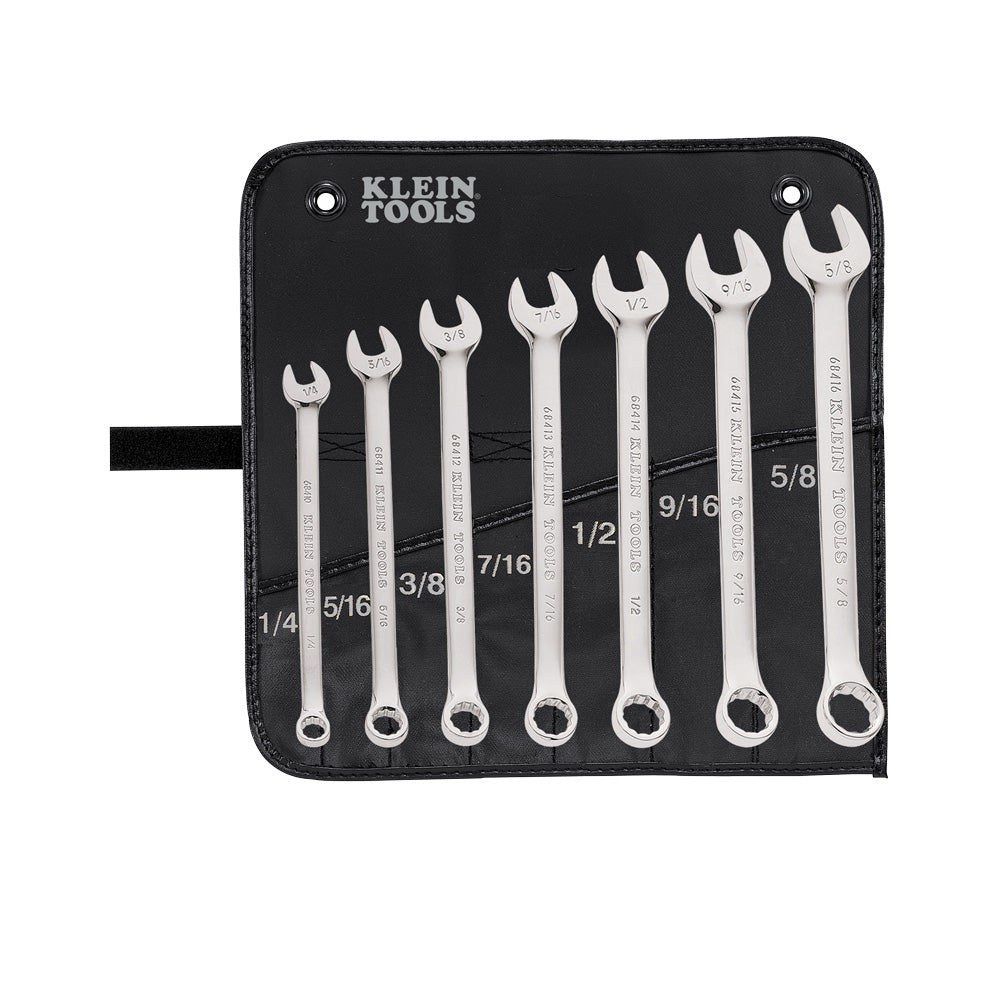 Combination Wrench Set, 7-Piece, Combination Wrench Sets, Klein Tools - Maple Electric Supply 