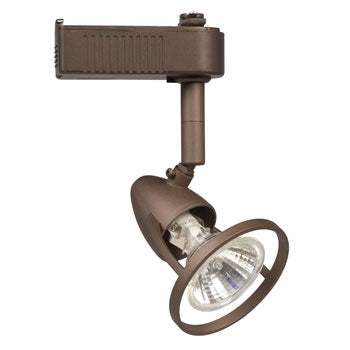 Halogen Track Head 70120BZ - Bronze Finish, MR16 12V, 50W, GX5.3 Base, Non-Dimmable, 4"L x 3"W x 6"H, Track Lighting, Galaxy Lighting - Maple Electric Supply 