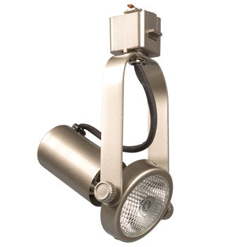 Gimbal Ring Track Head - Pewter Finish, PAR20, 50W, Med. Base, 4-3/8"L x 3-7/8"W x 7-1/2"H, Non-Dimmable, Ideal for Focused Lighting, Track Lighting, Galaxy Lighting - Maple Electric Supply 