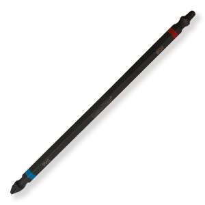 Bulk Impact Bit-Double Ended-Phillips #2 & Robertson #2  x 6" - Blue/Red - Maple Electric Supply 