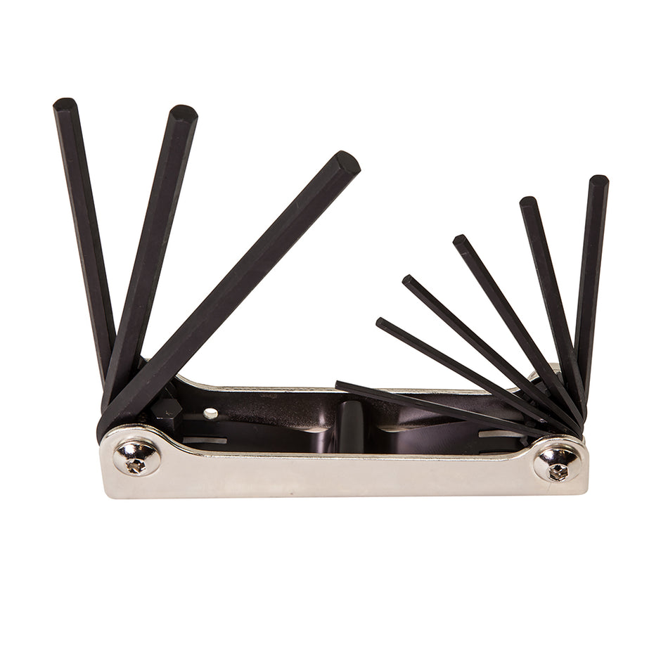 Folding Hex Key Set, Nine-Key, Inch Sizes, Hex-Key Sets, Klein Tools - Maple Electric Supply 