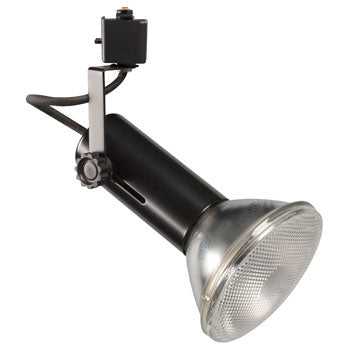 70701BK Adjustable Black Cylinder Light, PAR20/30/38, 150W, Med. Base, Non-Dimmable, 8" Height, Track Lighting, Galaxy Lighting - Maple Electric Supply 