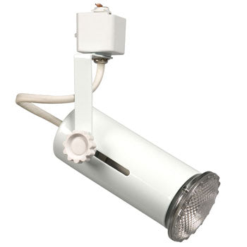 70701WH Adjustable White Cylinder Light, 150W PAR Bulb Compatibility, Non-Dimmable, Track Lighting, Galaxy Lighting - Maple Electric Supply 