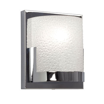 Eastlake 1L Vanity Light - Chrome Finish, Clear Glass Shade, G9 Bulb, 50W, 5.5" x 6.25", Non-Dimmable - Modern Bathroom Lighting Fixture, Bath & Vanity Lights, Galaxy Lighting - Maple Electric Supply 