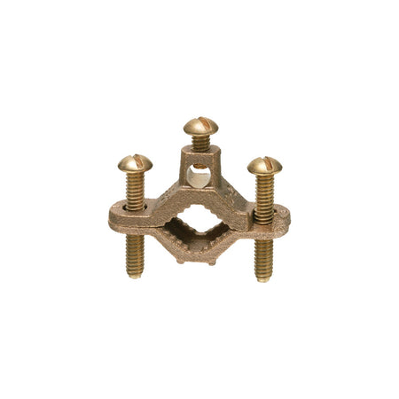 Grnd Clmp-Dir. Burial - Arlington Bronze Ground Clamp for 1/2" to 1" Pipes, , ARLINGTON - Maple Electric Supply 