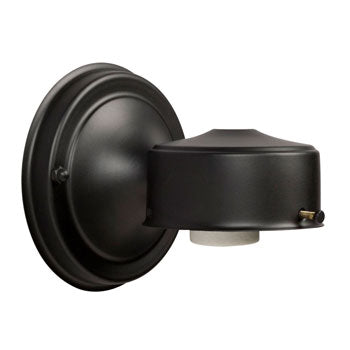 C102-1-B Outdoor Wall Light Holder - Black Finish, Med Base, 60W Bulb, 4-5/8" x 4-5/8" x 5-1/4", Non-Dimmable, Replacement Parts, Galaxy Lighting - Maple Electric Supply 