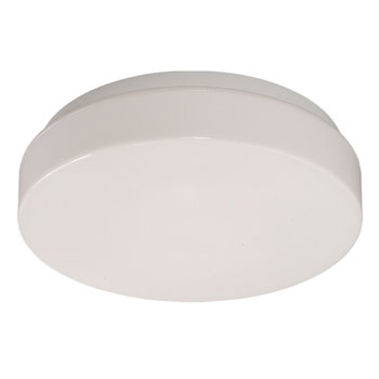 L650102WH010A1 LED Flush Mount Ceiling/Wall Light, White Finish, 12W, 1140 Lumens, 3000K, Dimmable Option, Ceiling Fixtures, Galaxy Lighting - Maple Electric Supply 