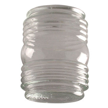 G12301 Clear Glass Jam Jar, Fits 3-1/4" Holder, 3-3/4"D x 4-3/4"H, Non-Dimmable, Replacement Parts, Galaxy Lighting - Maple Electric Supply 