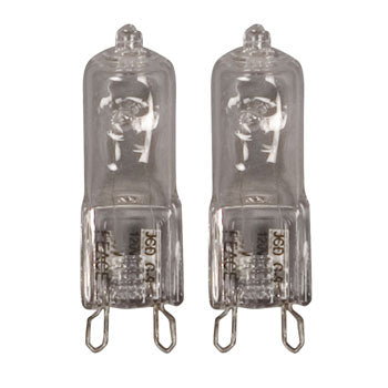 G9-20W/2 Halogen Bulbs - 20W, 2-Pack, Glass Finish, G9 Base, Non-Dimmable, Light Bulbs, Galaxy Lighting - Maple Electric Supply 