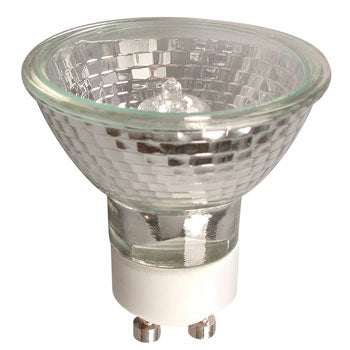 GU10-S 50W Halogen Bulb - Glass, 120V, GU10 Base, Shielded, Non-Dimmable, 2"D x 2-1/4"H, No Bulb Included, Light Bulbs, Galaxy Lighting - Maple Electric Supply 