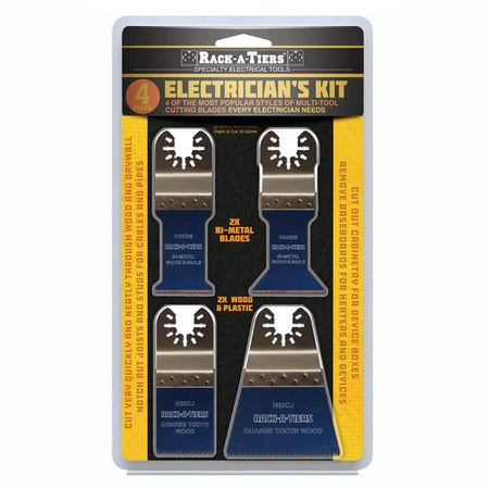 Rack-A-Tiers 4-Piece Electrician's Blade Kit, Model H4EMK - Maple Electric Supply 