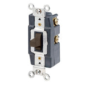 1288 Brown Switch Toggle - 2-Pole Maintained Contact, 30A 120/277VAC, INDUSTRIAL SWITCHES, Leviton - Maple Electric Supply 