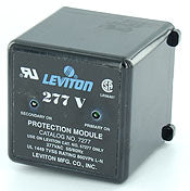 7277 Black TVSS Module 277V 50/60Hz Surge Protector, TRANSIENT VOLTAGE SURGE SUPPRESSORS, Leviton - Maple Electric Supply 