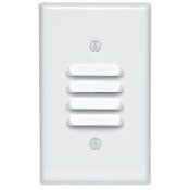 88080 White Wallplate 1-Gang Center Vertical Louvre Box Mount, RESIDENTIAL, Leviton - Maple Electric Supply 