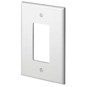 88601 White Oversized 1-Gang Decora Wallplate, RESIDENTIAL, Leviton - Maple Electric Supply 