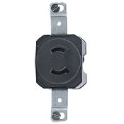 Electric Receptacle 2-Pole 2-Wire L1 15R 15A 125V Non-CSA, C & I PLUGS AND CONNECTORS, Leviton - Maple Electric Supply 