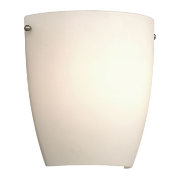 LED Wall Sconce L200301BN012A1 - Brushed Nickel Finish with Satin White Glass, 12W LED, 798 Lumens, Dimmable, ENERGY STAR, Wall Lights & Sconces, Galaxy Lighting - Maple Electric Supply 