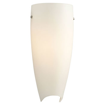 L213140BN012A1 - LED Wall Sconce, Brushed Nickel, Satin White Glass, 12W, 3000K, ENERGY STAR, Dimmable, Wall Lights & Sconces, Galaxy Lighting - Maple Electric Supply 